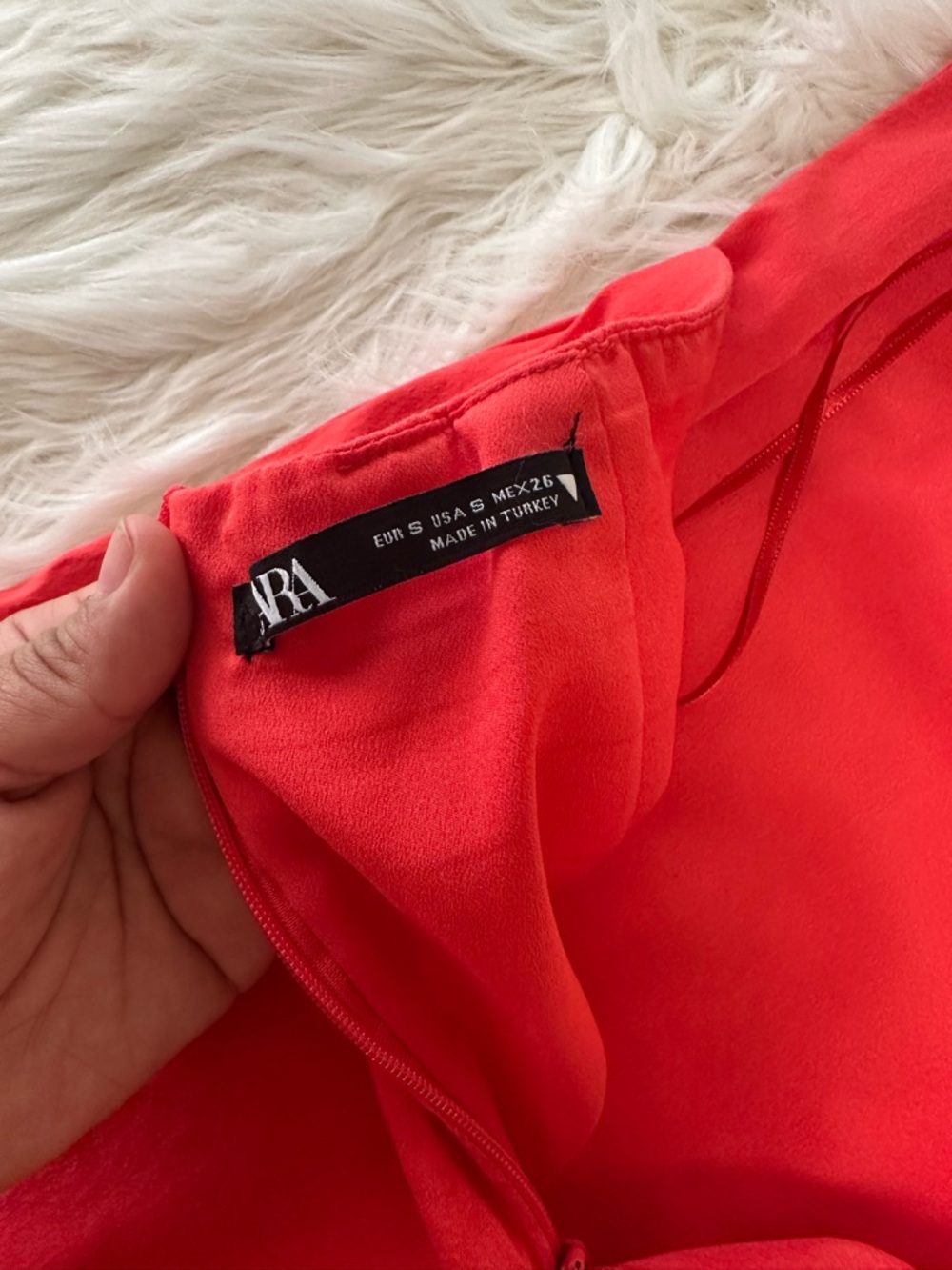 ZARA Red Mini Dress Size Small | Sleeveless Strappy | Minimalist Chic - Picture 9 of 11